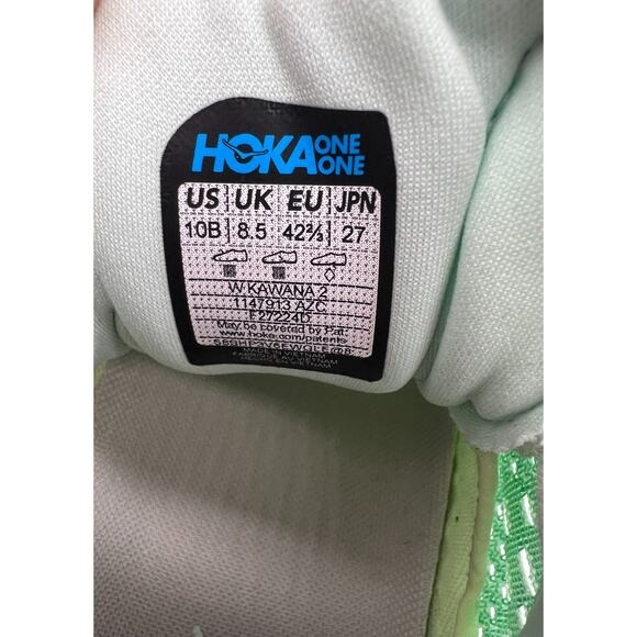 Hoka One One Kawana 2 Aqua Breeze Celery Juice 1147913-AZC Women’s Size 10B - Picture 3 of 12